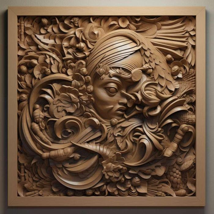 نموذج ثلاثي الأبعاد لآلة CNC 3D Art 